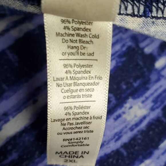 LulaRoe Size 2XL SS Pattern Top - Picture 5 of 6